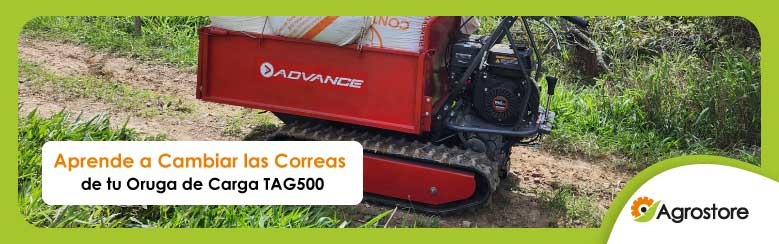 APRENDE A CAMBIAR LAS CORREAS EN AGROSTORE.CO DE TU ORUGA DE CARGA TAG500